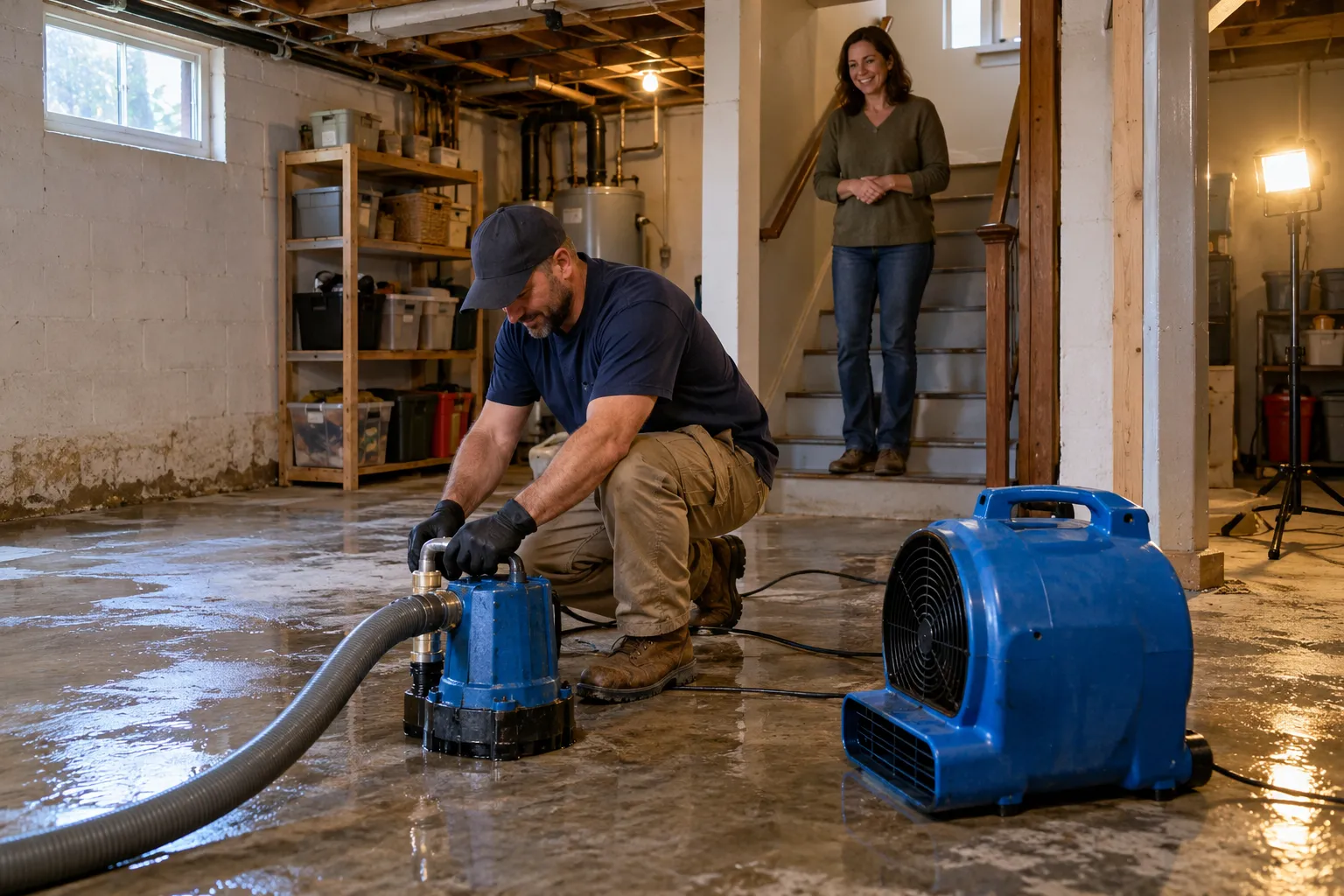 Flooded Basement Cleanup in Richmond, VA